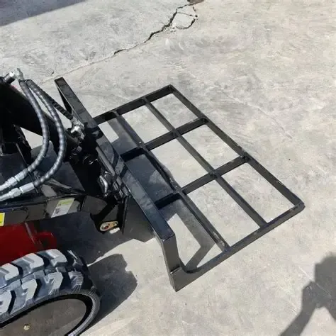 stand on skid steer ground leveler/material spreader attachment