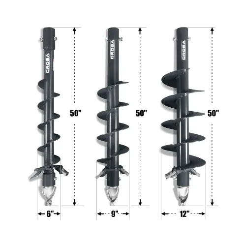 skid steer auger attachment 8 or 15 inch bit