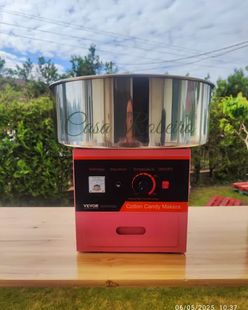 Machine à barbe à papa professionnelle (VEVOR) – Rouge