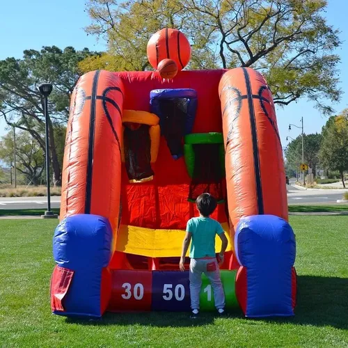 Inflatable Basketball Challenge Yard Game