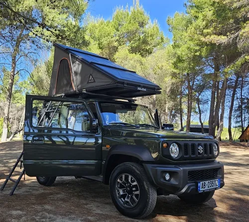 Suzuki Jimny 4×4 Automatic – with Rooftop Tent, and camping equipment