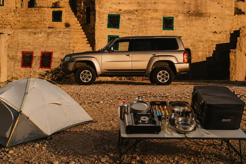 Nissan Patrol with Ground Tent