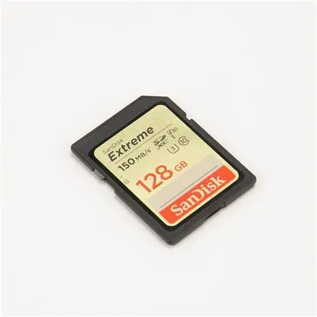 Sandisk Extreme 128GB SD card 150MB/s v30