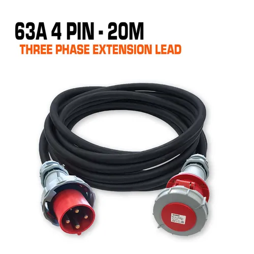  63A three phase 20m