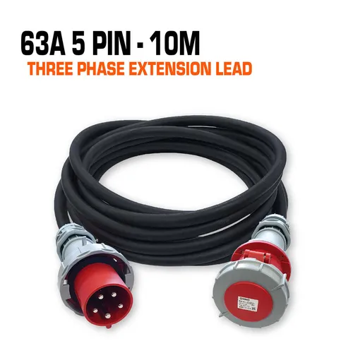  63A three phase 10m