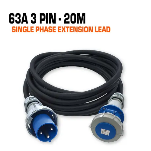 63A single phase 20m
