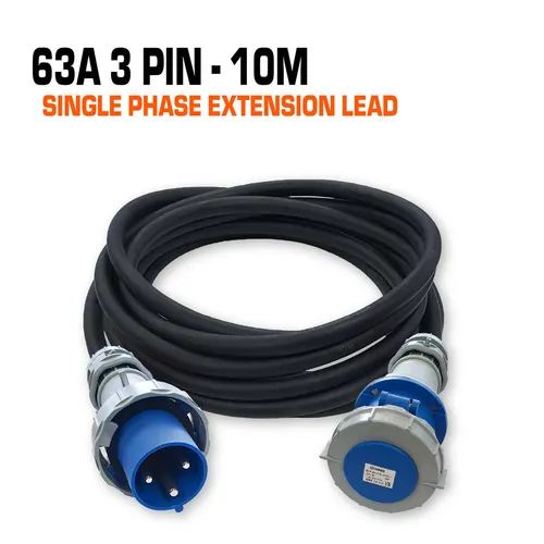 63A single phase 10m