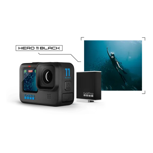 GoPro hero 11 Black with 512GB card and Extra Battery