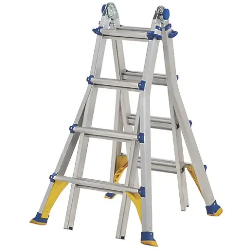 WERNER 4-SECTION 3-WAY ALUMINIUM MULTI-PURPOSE TELESCOPIC LADDER