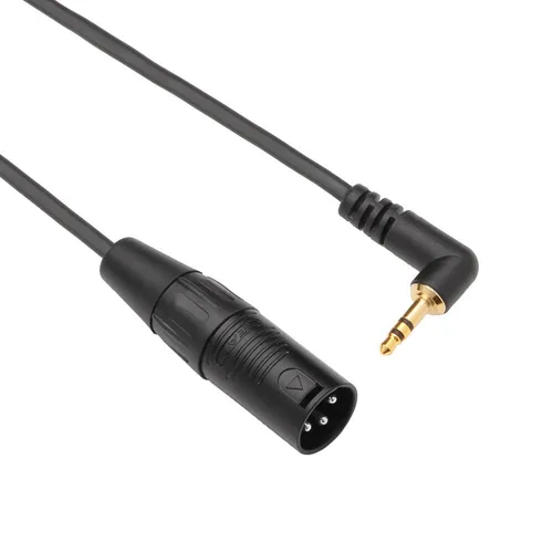 XLR han - Minijack han kabel kort (3)