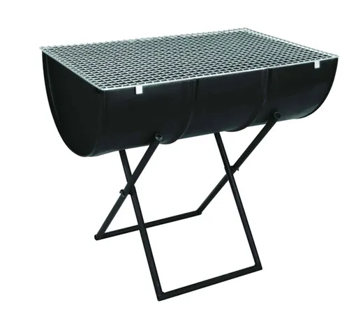 Barrel Braai on Stands with Grids (600mm x 900mm Braai Grid Size)