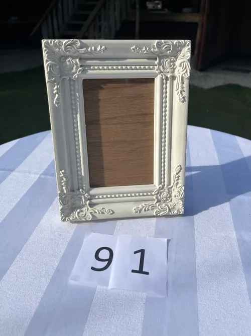 Table Name - White Picture Frame - Medium