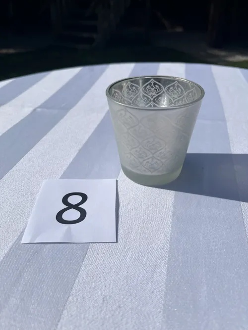 Candle Holder / Votive - Silver - Large