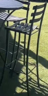 wrought iron cocktail chair