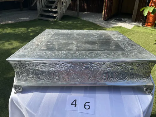 Cake Stand / Riser - Patterned - Square - LARGE