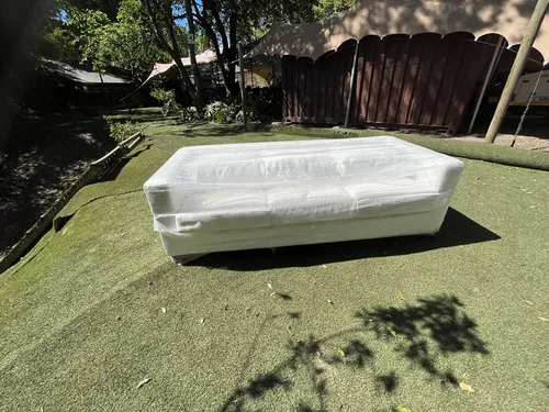 White 2/3 Seater Sofa