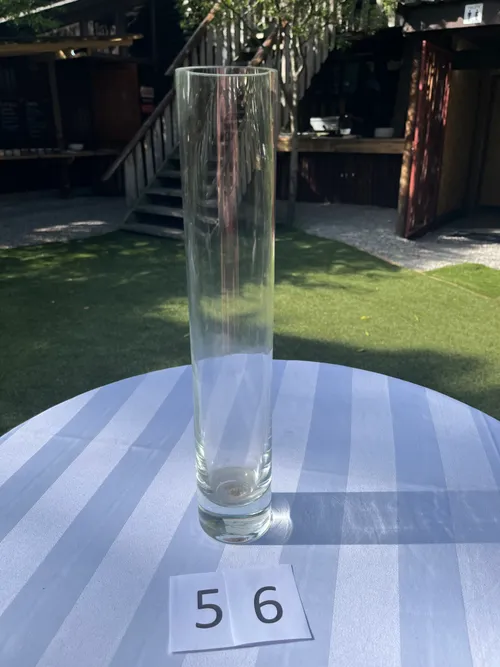 Vase - V/ Tall Clear Taper