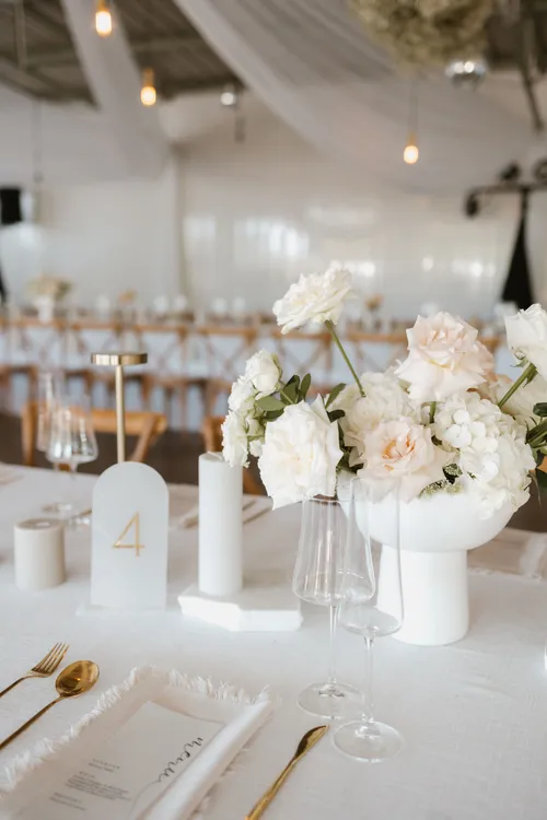 White Ceramic Mushroom Vase 