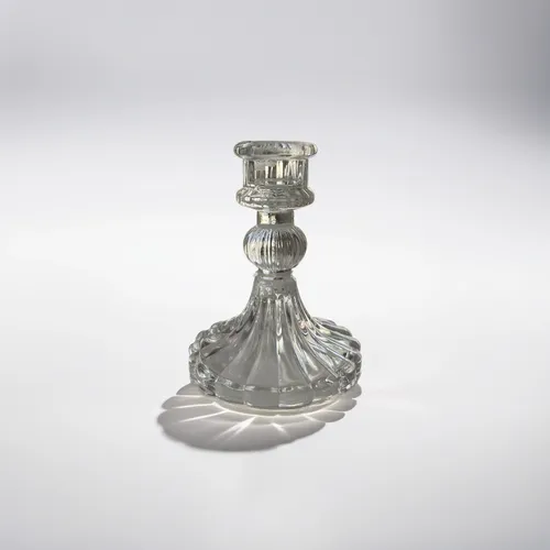 Vintage Glass Candle Holder