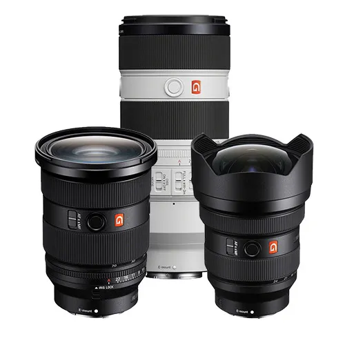 Lentes Sony GM - 12/24mm - 24/70mm - 70/200mm