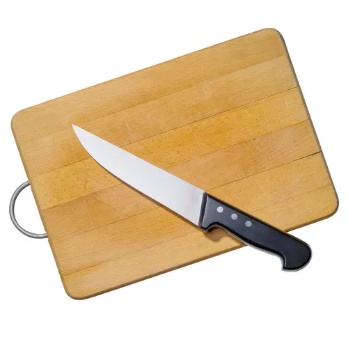 Cutting Board and Knife 