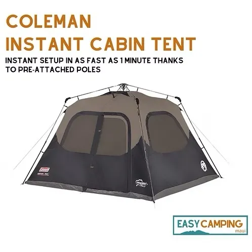 4 person Cabin Tent - Easy Setup (Coleman)
