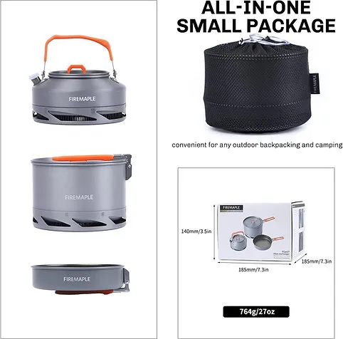 Pot Set - Kettle, Pot, & Pan
