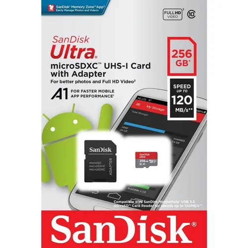 SANDISK 256GB MICROSD MEMORY CARD