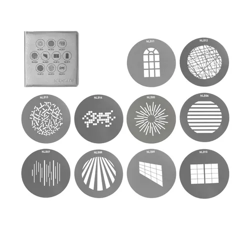 GOBO SET FOR LIGHT PROJECTION ATTACHMENT