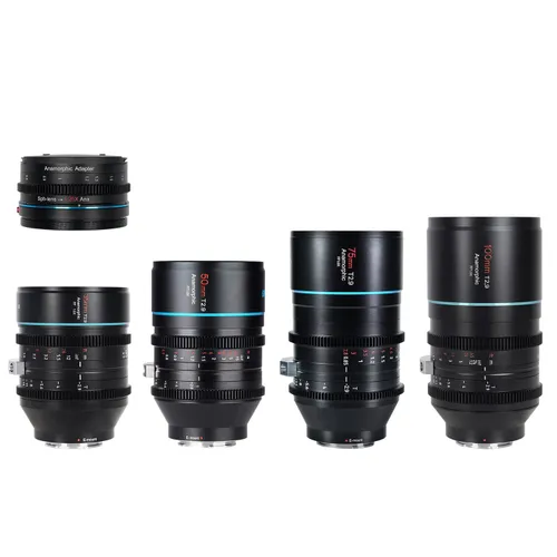 SIRUI T2.9 1.6X FULL-FRAME ANAMORPHIC 4-LENS SET (E-MOUNT)