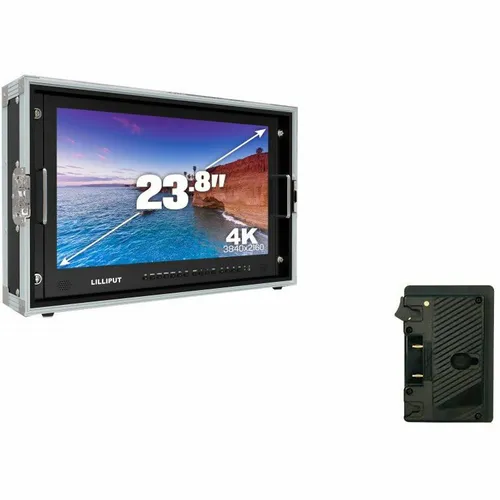 LILLIPUT CARRY-ON 4K MONITOR HDMI, SDI, DVI, & VGA INPUTS (V-MOUNT)