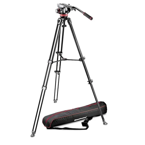 MANFROTTO MVH502A FLUID HEAD AND MVT502AM TRIPOD