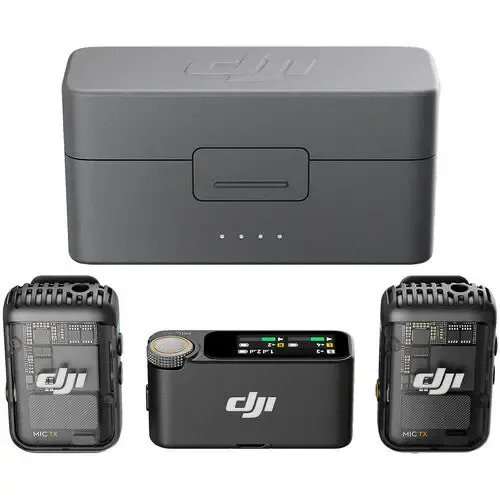 DJI Mic 2 2-Person Compact Digital Wireless Microphone System/Recorder for Camera & Smartphone