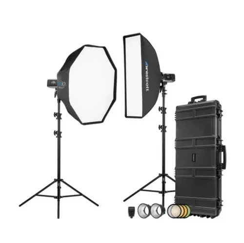 Westcott FJ400 II Strobe 2-Light Hard Case Kit with FJ-X3 M Universal Wireless Trigger & Sony Trigger