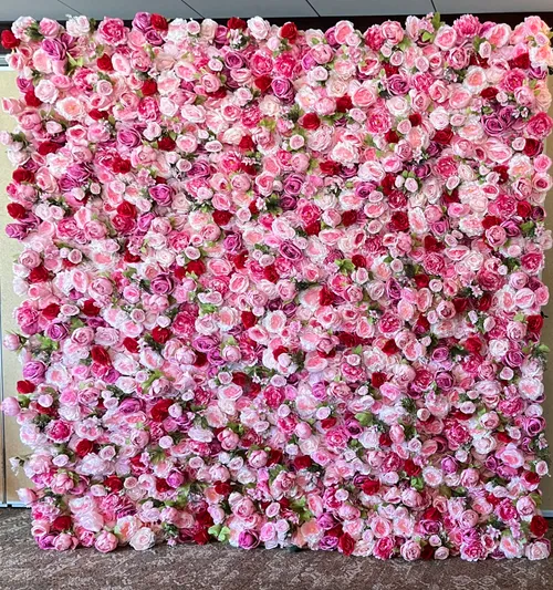 Pink Floral Wall