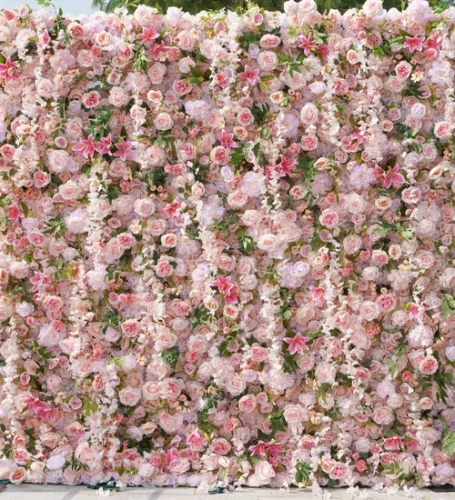 Light Pink Floral Wall