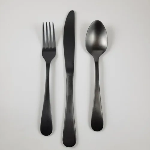 Matte Black Silverware