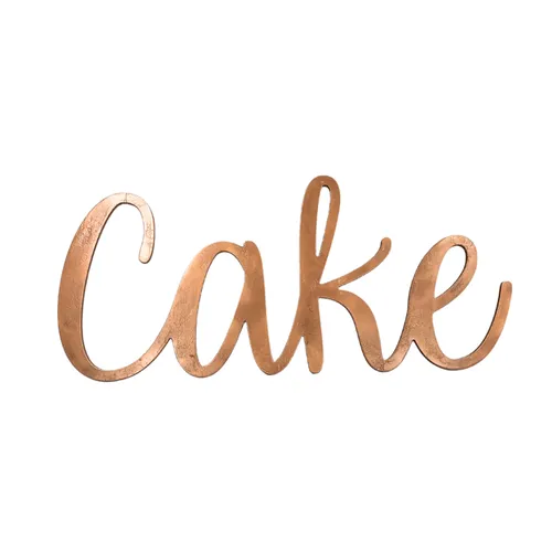 laser cut - cake sign