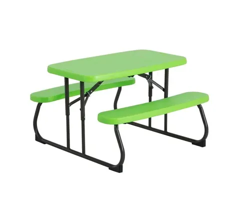 Mesa picnic para niños verde