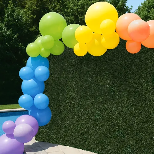 Globos inflables reutilizables colores (Arcoiris)