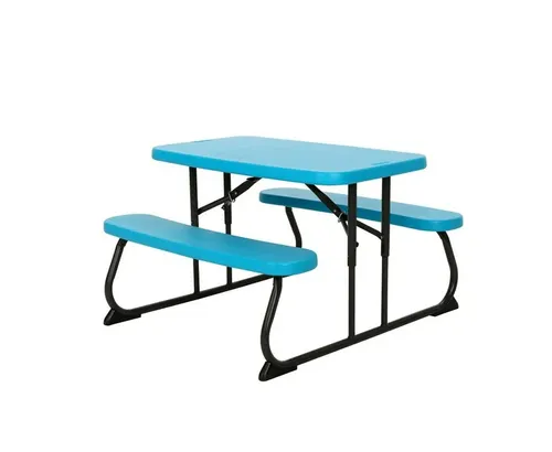 Mesa picnic para niños azul