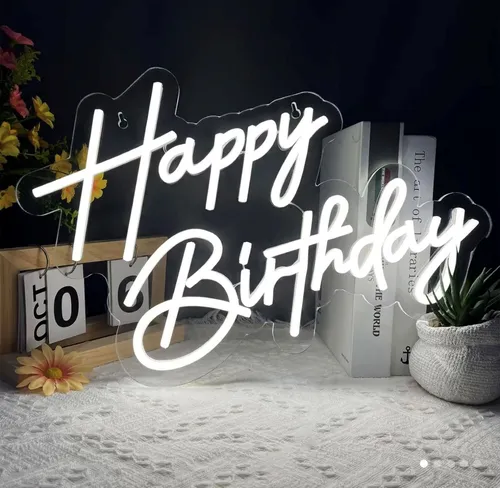 Happy Birthday Neon Sign