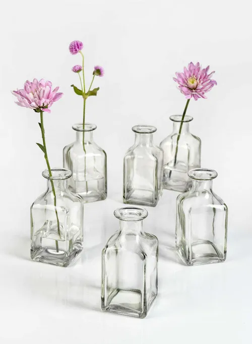 Bud Vases Clear 