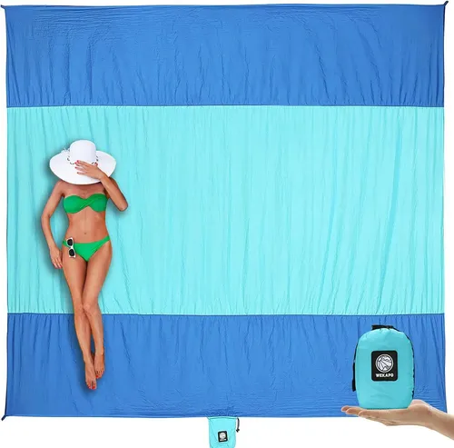Beach Blanket Sandproof Waterproof, Extra Large Beach Mat