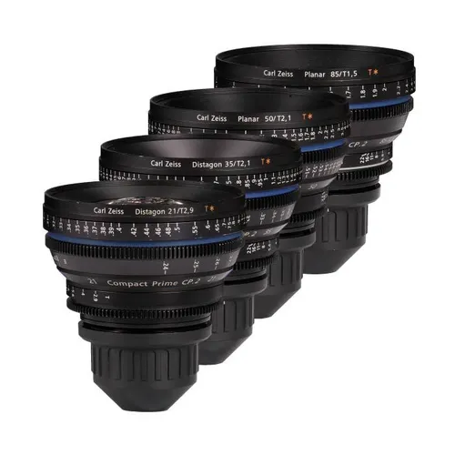 ZEISS CP2 Cinema Set (21, 35, 50, 85mm - Full Frame, PL hard case) 