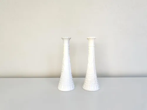 Medium Milk Glass Bud Vases