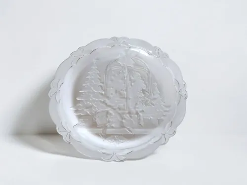 Christmas Glass Platter