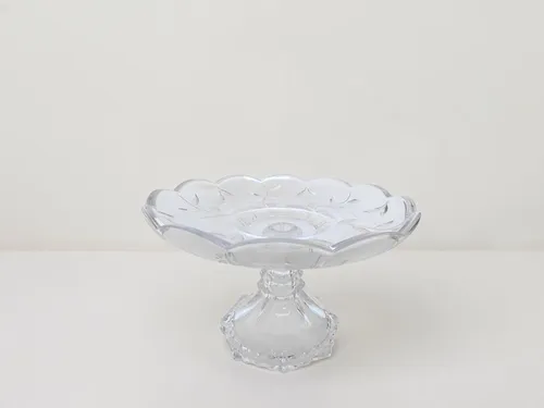 Small Glass Cake Stand 