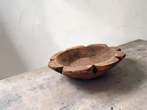 Mango Wood Flower Display Bowls