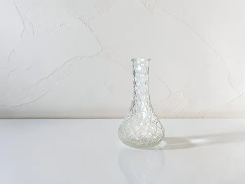 Small Clear Glass Bud Vases